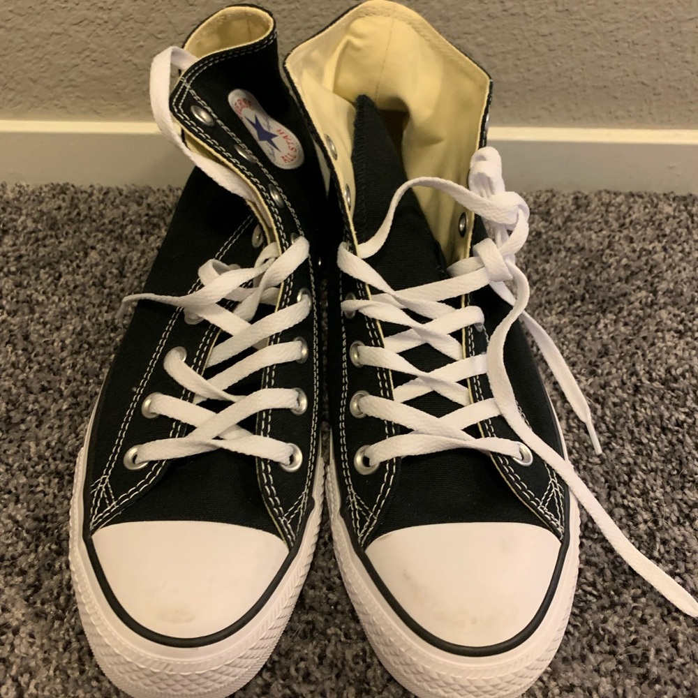 Brand new Converse high tops, Black, Sz 9.5